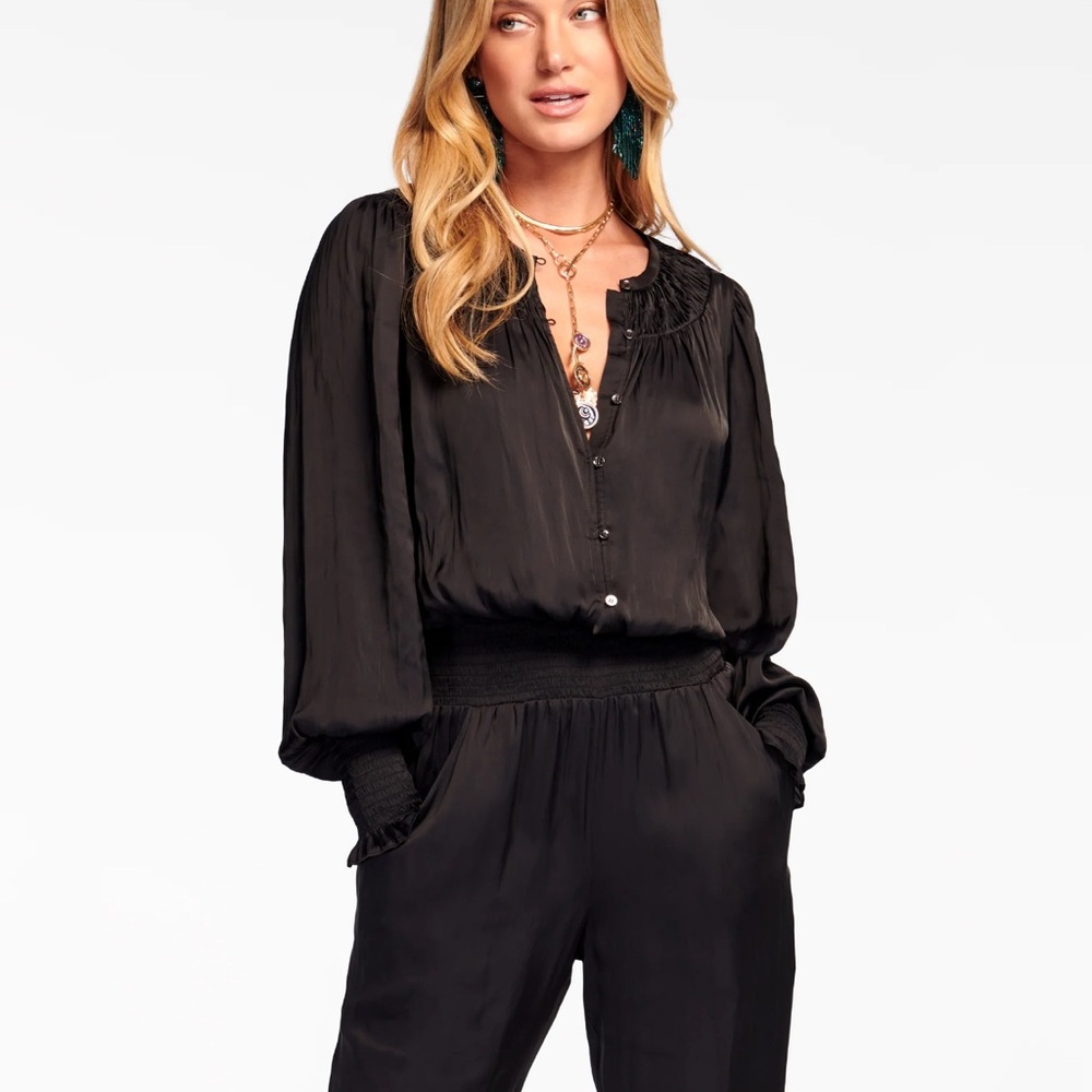Ramy Brook Charcoal Blouse - Picture 4 of 8